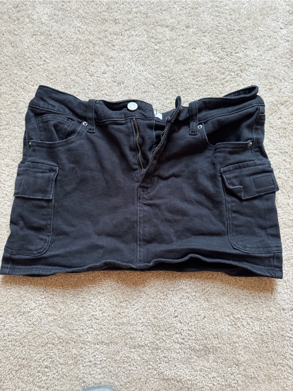 PacSun Black Women's Cargo Mini Skirt Shorts
